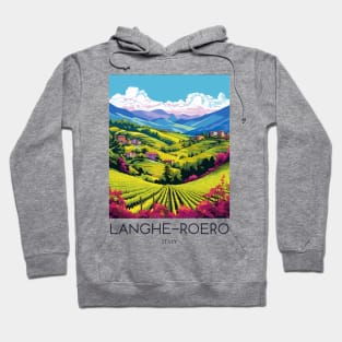 A Pop Art Travel Print of Langhe-Roero - Italy Hoodie